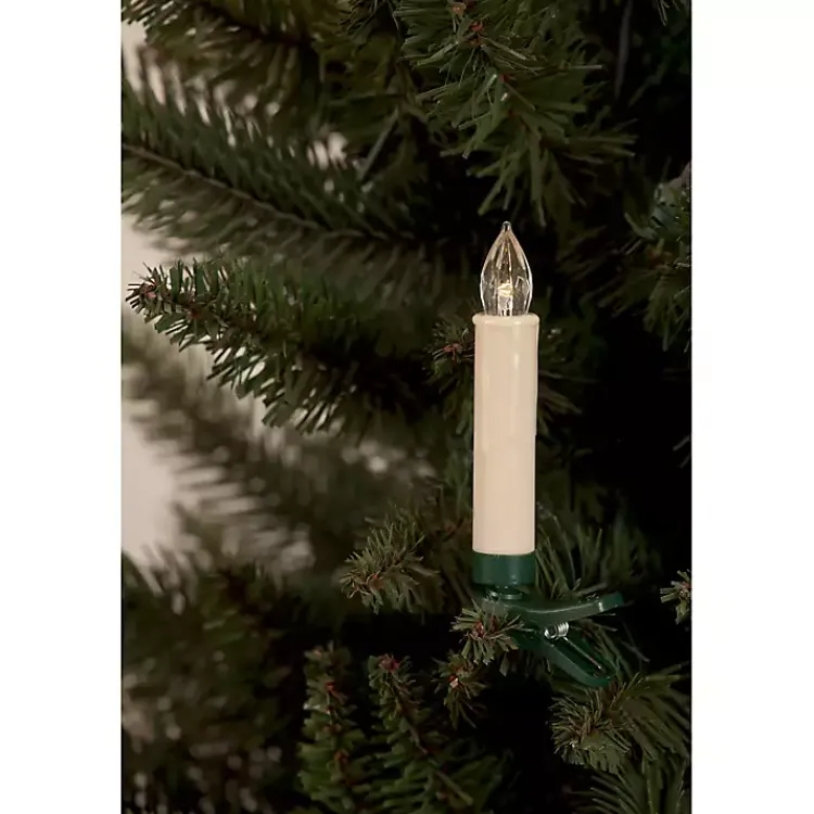 Christmas Ornaments>Kirklands Home LED Clip-On Taper Candles, Set of 24 White