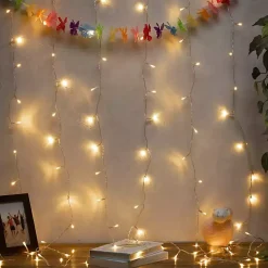 Christmas Decorations>Kirklands Home LED Firecracker Fairy Curtain Lights White