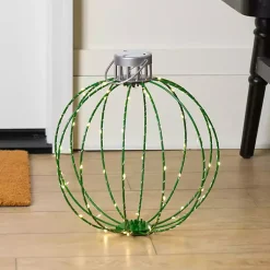 Outdoor Christmas Decorations>Kirklands Home LED Ornament Outdoor Decoration, 14 in. Green