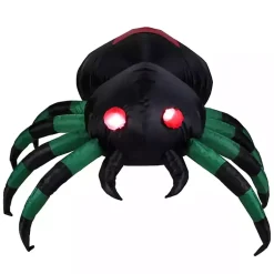Halloween>Kirklands Home LED Halloween Spider Outdoor Inflatable