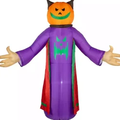 Halloween>Kirklands Home LED Jack O Lantern Reaper Outdoor Inflatable