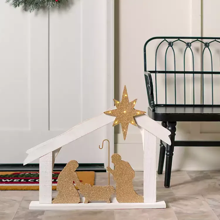 Outdoor Christmas Decorations>Kirklands Home LED Nativity Scene Porch Decoration