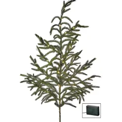 Christmas Arrangements & Garland>Kirklands Home LED Natural Touch Norfolk Pine Spray Green