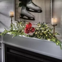 Christmas Arrangements & Garland>Kirklands Home LED Natural Touch Norfolk Pine Spray Green