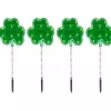 St Patricks Day Decorations>Kirklands Home LED Shamrock Outdoor Lawn Stakes, Set of 4