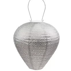 Kirklands Home LED Taupe Balloon Outdoor Hanging Lantern Gray Sale