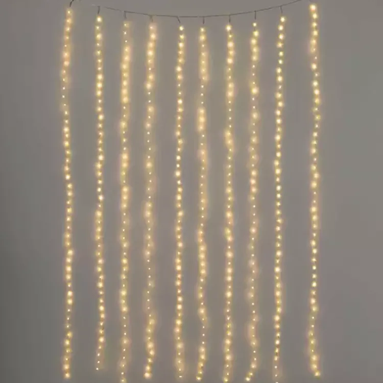 Christmas Decorations>Kirklands Home LED Warm White Christmas Curtain String Lights