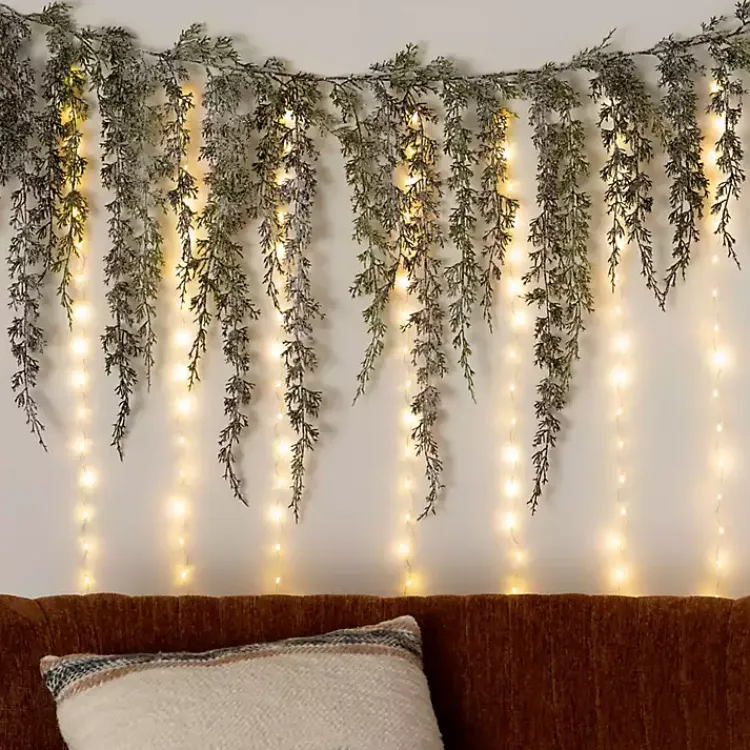 Christmas Decorations>Kirklands Home LED Warm White Christmas Curtain String Lights