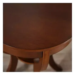 Kirklands Home Leila Round Cherry Accent Table Brown Best