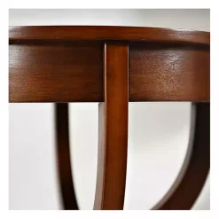 Kirklands Home Leila Round Cherry Accent Table Brown Best