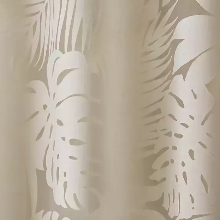 Kirklands Home Leilani Palm Leaf Curtain Panel, 63 in. Tan Outlet