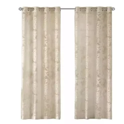 Kirklands Home Leilani Palm Leaf Curtain Panel, 95 in. Tan Clearance