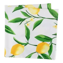 Kirklands Home Lemon Bliss Outdoor Napkins, Set of 6 Discount