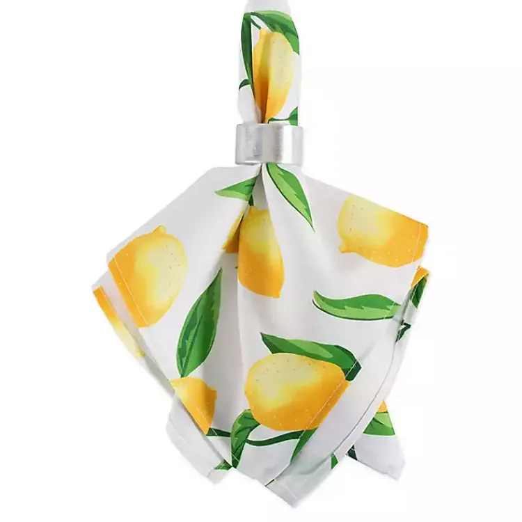 Kirklands Home Lemon Bliss Outdoor Napkins, Set of 6 Discount