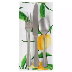 Kirklands Home Lemon Bliss Outdoor Napkins, Set of 6 Discount