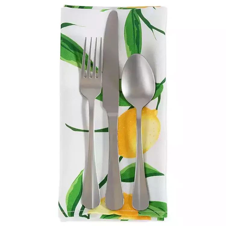 Kirklands Home Lemon Bliss Outdoor Napkins, Set of 6 Discount