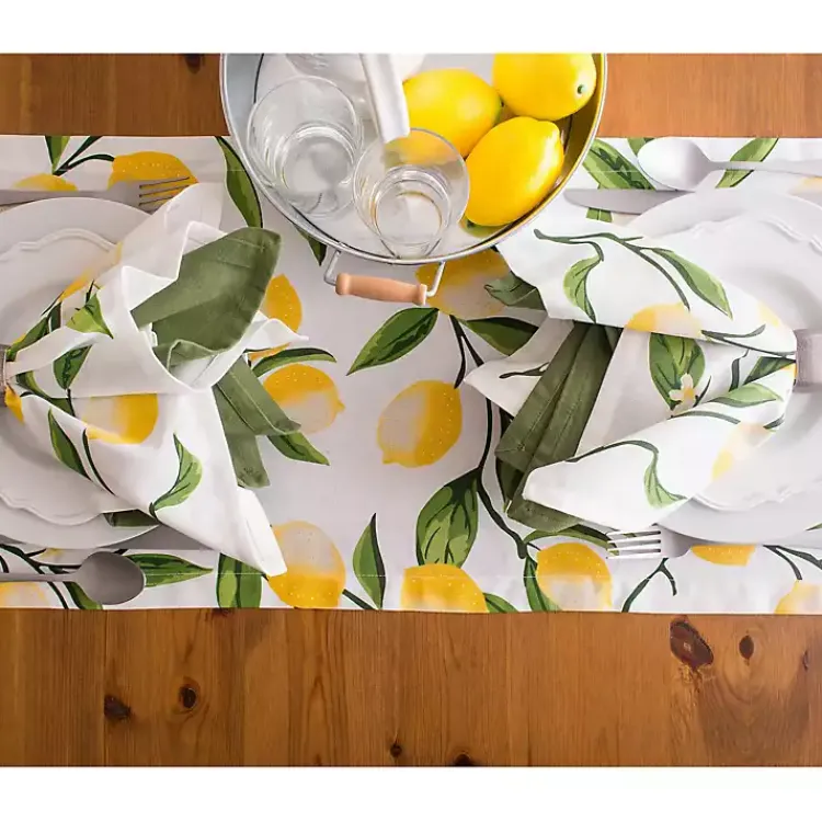 Kirklands Home Lemon Bliss Table Runner, 108 in. Multi
