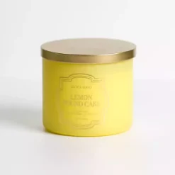 Candles>Kirklands Home Lemon Pound Cake 14 oz. 3-Wick Jar Candle Yellow