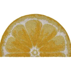 Kirklands Home Lemon Slice Doormat Yellow Outlet