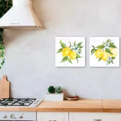 Kirklands Home Lemon Squeeze Canvas Art Prints, Set of 2 Outlet
