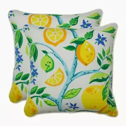 Kirklands Home Lemon Tree Outdoor Pillows, Set of 2 Outlet