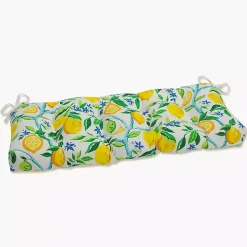 Kirklands Home Lemon Tree Tufted Outdoor Settee Cushion, 44 in. Best