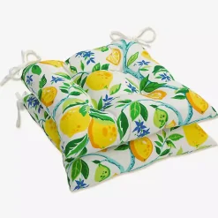 Kirklands Home Lemon Tree Tufted Outdoor Seat Cushions, Set of 2 Outlet