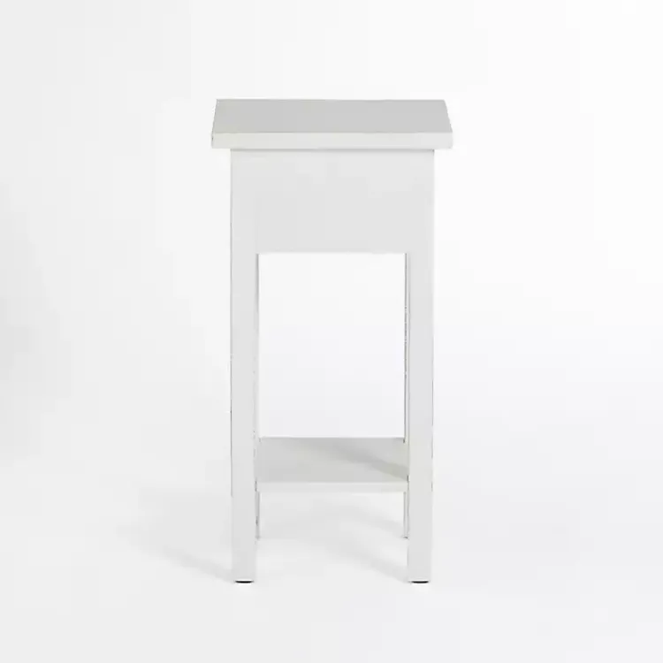 Kirklands Home Leo Wood Accent Table White Best