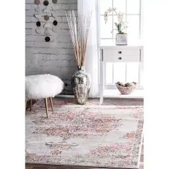 Kirklands Home Leola Vintage Medallion Area Rug, 5x8 Multi Best