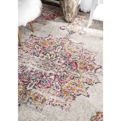 Kirklands Home Leola Vintage Medallion Area Rug, 5x8 Multi Best
