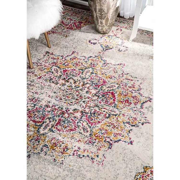 Kirklands Home Leola Vintage Medallion Area Rug, 5x8 Multi Best