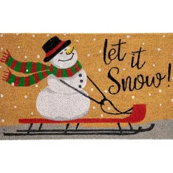 Kirklands Home Let It Snow Festive Christmas Doormat