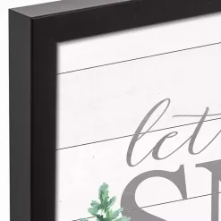 Christmas Art & Wall Decor>Kirklands Home Let it Snow Framed Art Print