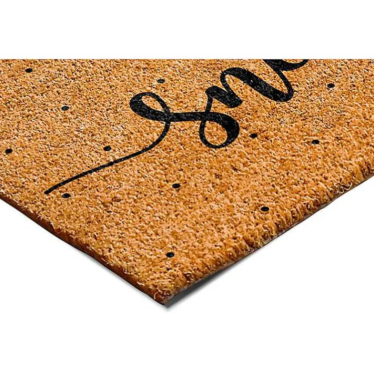 Kirklands Home Let it Snow Polka Dot Coir Doormat Outlet