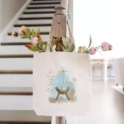 Christmas Decorations>Kirklands Home Let us Adore Him Canvas Tote Bag