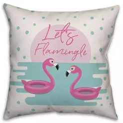 Kirklands Home Let's Flamingle Outdoor Pillow Online