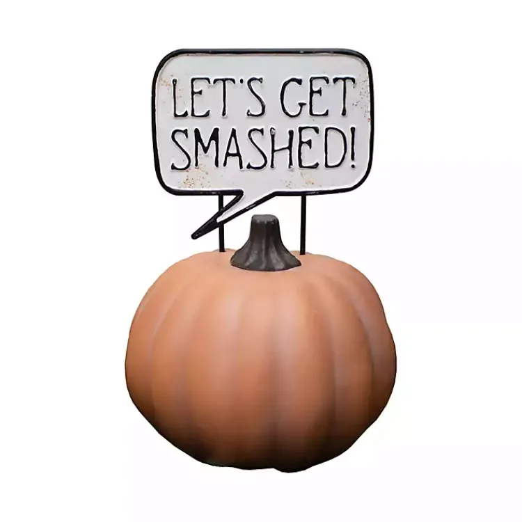 Halloween>Kirklands Home Let’s Get Smashed Metal Halloween Yard Sign