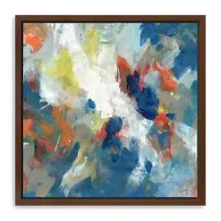 Kirklands Home Levee Framed Giclee Canvas Art Print Blue Outlet