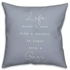 Pillows>Kirklands Home Life Comes with a Gigi Blue Pillow