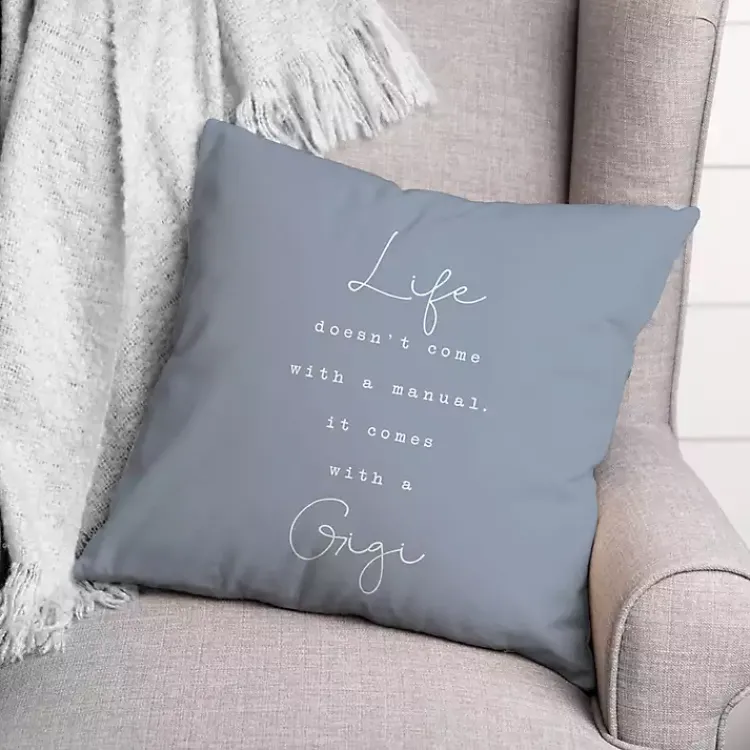 Pillows>Kirklands Home Life Comes with a Gigi Blue Pillow