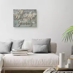 Kirklands Home Life Is A Wonderful Journey Canvas Art Print Brown New