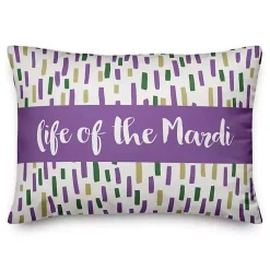 Mardi Gras Decorations>Kirklands Home Life Of The Mardi Pillow