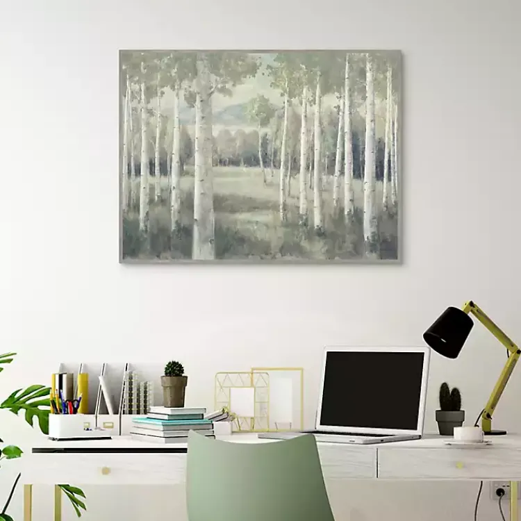 Kirklands Home Light Aspens Forest Framed Wall Art Online