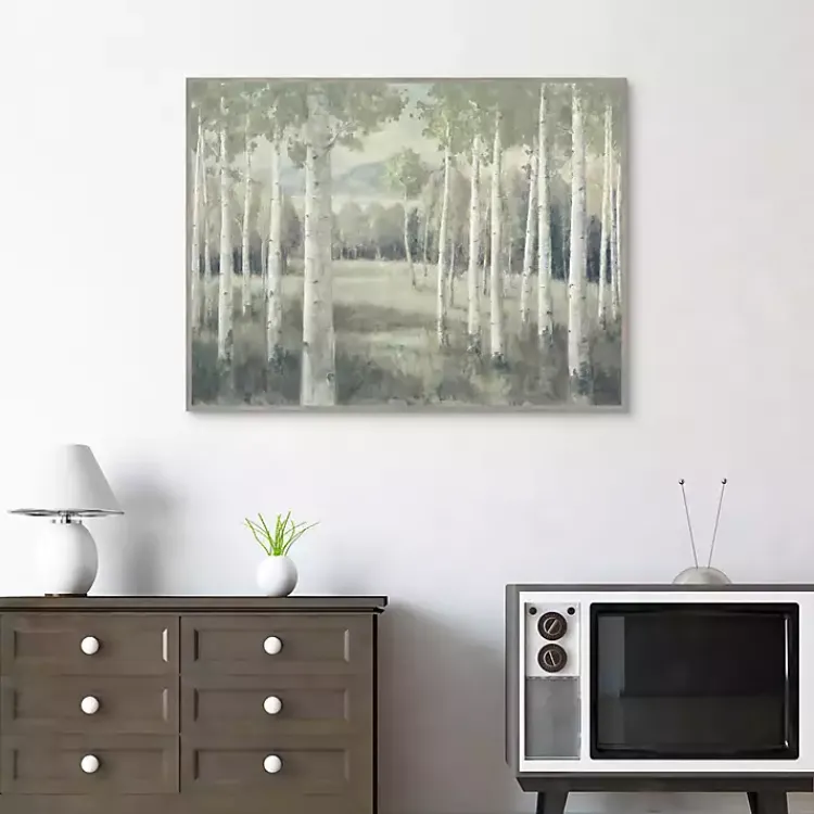 Kirklands Home Light Aspens Forest Framed Wall Art Online