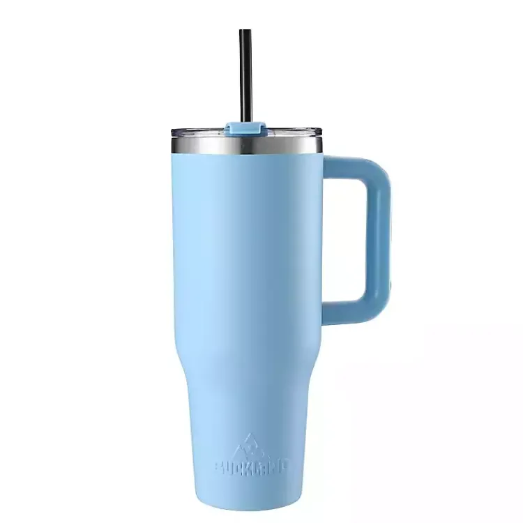 Kirklands Home Light 40 oz. Insulated Travel Tumbler Blue Best