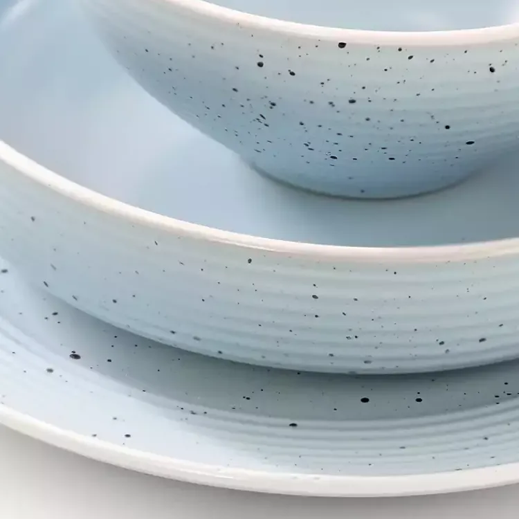 Kirklands Home Light Emilia Stoneware 16-pc. Dinnerware Set Blue Discount