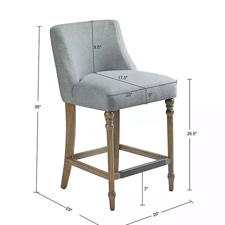 Kirklands Home Light Martha Stewart Delaney Counter Stool Blue Online