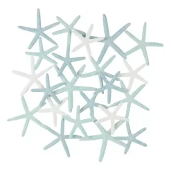 Kirklands Home Light Blue Metal Overlapping Starfish Wall Plaque Hot