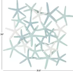 Kirklands Home Light Blue Metal Overlapping Starfish Wall Plaque Hot