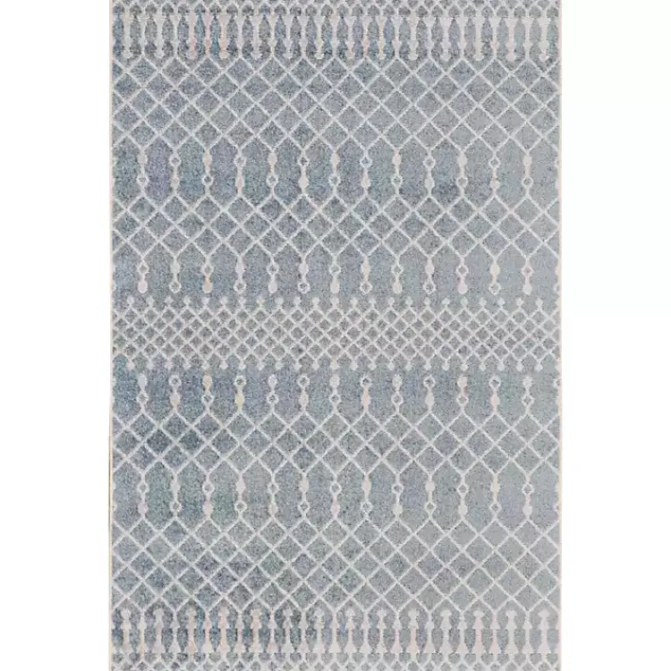 Kirklands Home Light Moroccan Washable Area Rug, 4x6 Blue Discount
